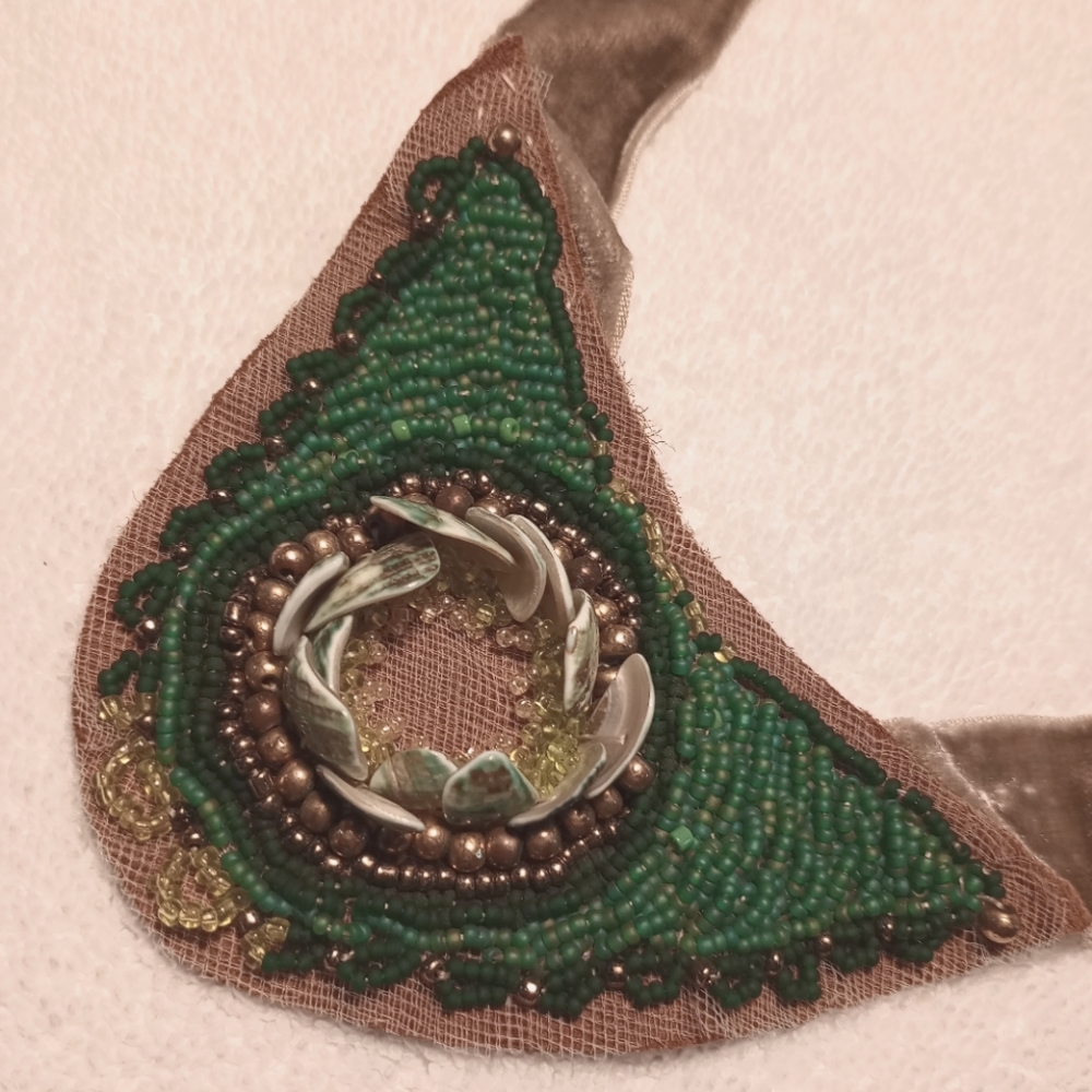Handmade Textile necklace